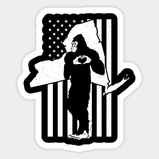 New York Bigfoot Sticker